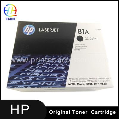 คาร์ทริจทอนเนอร์แท้ของ HP CF281A ด้วยผลิตหน้าสูงสําหรับ LaserJet Enterprise M604 M605 M606 MFP M630 ซีรีส์