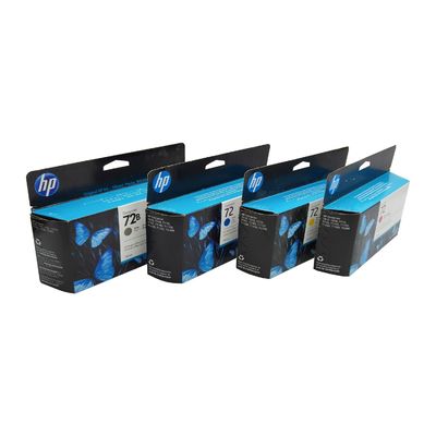 คาร์ทรีจหมึกเดิมสําหรับ HP 72 T770 T790 T795 T610 T620 T1100 T1120 T1200 T1300 T2300 หกสี C9370A C9371A C9372A C9373A C9374A C9403A 130ml