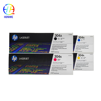 คาร์ทริจเลเซอร์โทเนอร์ 304A CC530A CC531A CC532A CC533A ของเดิม - ชุด 4 ชิ้นสําหรับ HP laserjet สี cp2025, CM2320fxi MFP, CM2320n MFP, CM2320nf MFP, CP2025dn, CP2025n, CP2025x ส่วนเครื่องพิมพ์