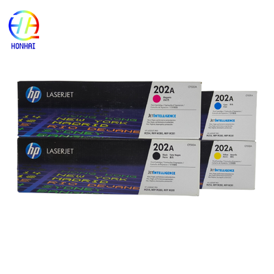 ตลับหมึกต้นฉบับ 202A สำหรับ HP Color LaserJet Pro M254dw MFP M281cdw, M281fdw CF500A CF501A CF502A CF503A ชิ้นส่วนเครื่องพิมพ์