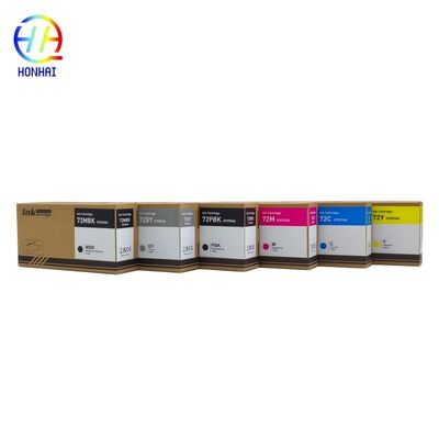 HP 72 คาร์ทริจสีชุด 6 สี เหมาะกับ DesignJet T610 T770 T1200 สําหรับการออกแบบที่ทนทานต่อการเสื่อม